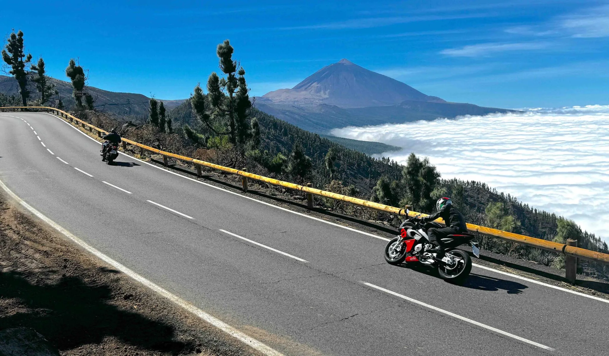 Die besten Motorradrouten auf Teneriffa