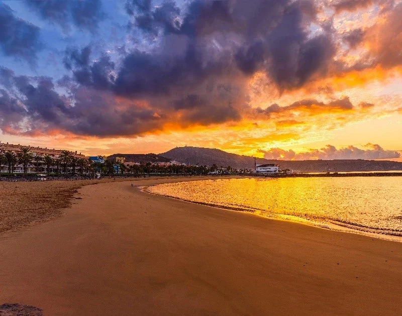 beach of the americas by motorbike